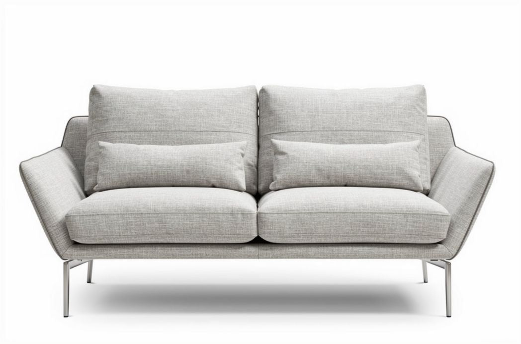 Canapé en velours pour séjour ou espace détente - 200 x 90 x 75cm