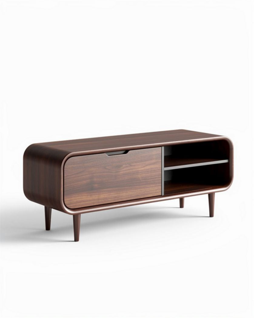 Meuble de rangement contemporain en contreplaqué pour salon - 80 x 30 x 40cm