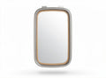 Miroir de maquillage avec encadrement en métal - Usage personnel dans la salle de bain ou sur coiffeuse - 25 x 15 x 2cm