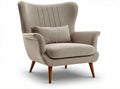 Fauteuil confortable en textile d'ameublement pour salon - 85 x 85 x 100cm