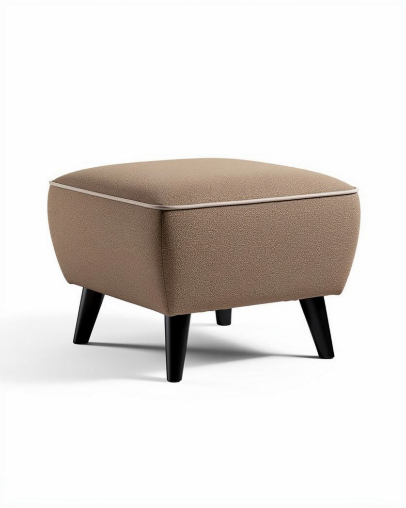 Pouf de rangement pour salon en tissu - 40 x 40 x 30cm