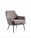 Fauteuil en tissu pour salon ou bureau en bois et textile - 80 x 80 x 80cm